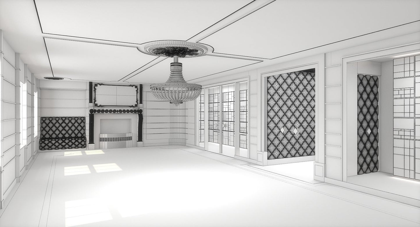 Classic Luxury Interior 3D Model
