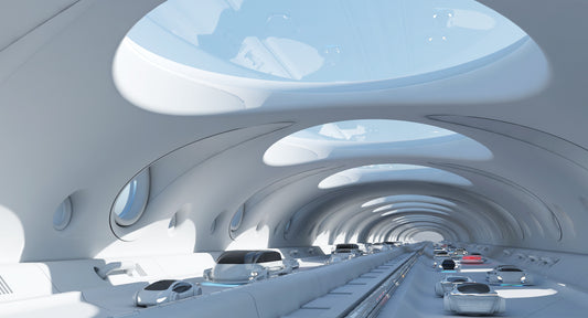 Futuristic Tunnel With Cars 325