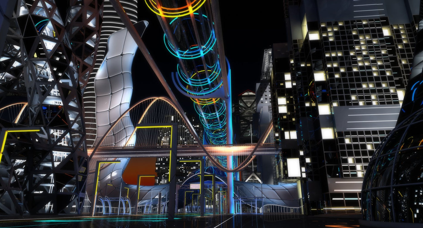 Future City HD 7 Night 3D model