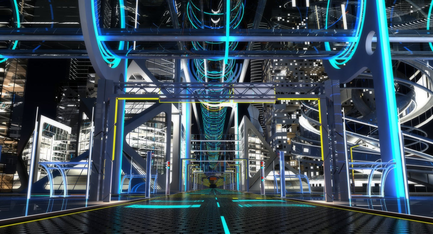 Future City HD 7 Night 3D model