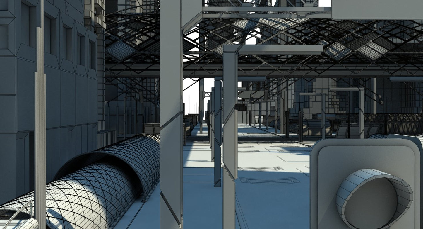 Future City HD 7 Night 3D model