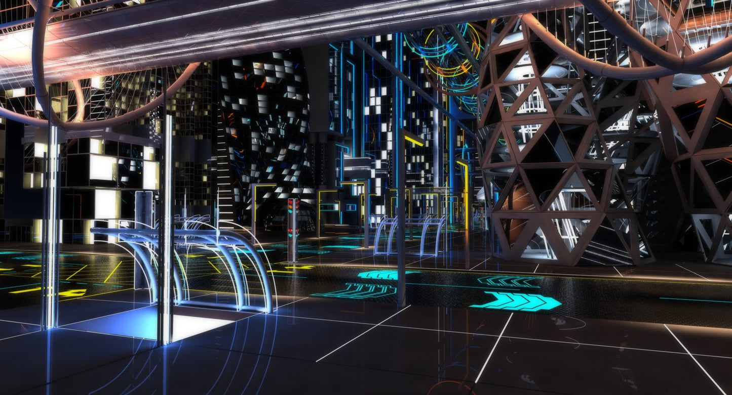 Future City HD 7 Night 3D model