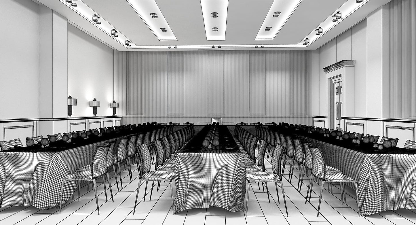 Classic Banquette Hall Interior