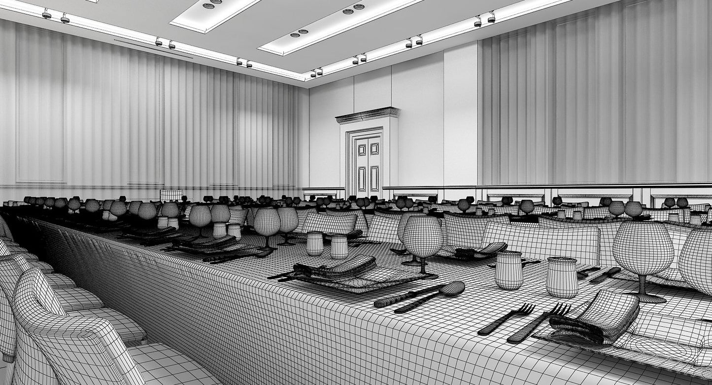 Classic Banquette Hall Interior