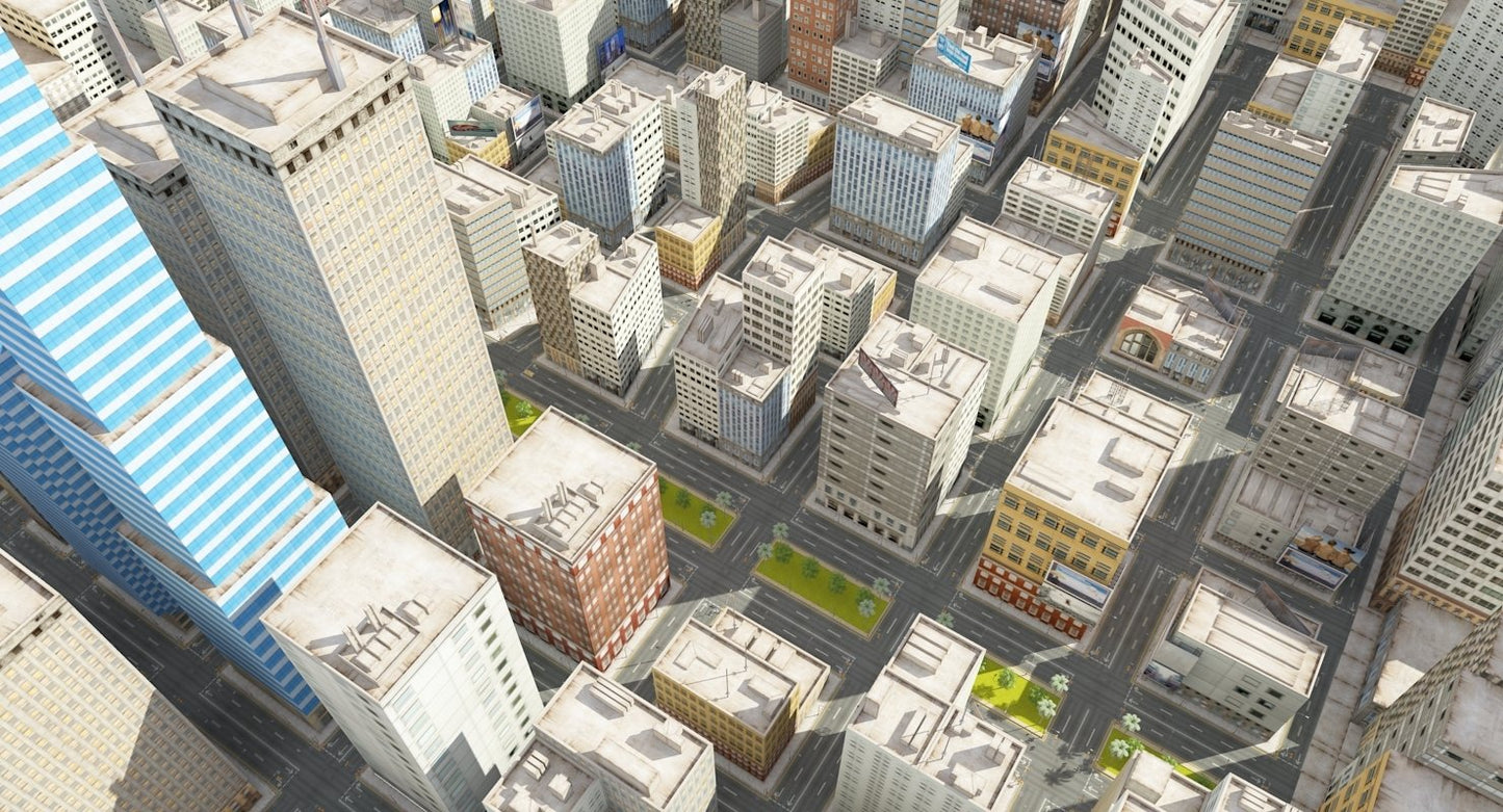 3D City Low Poly