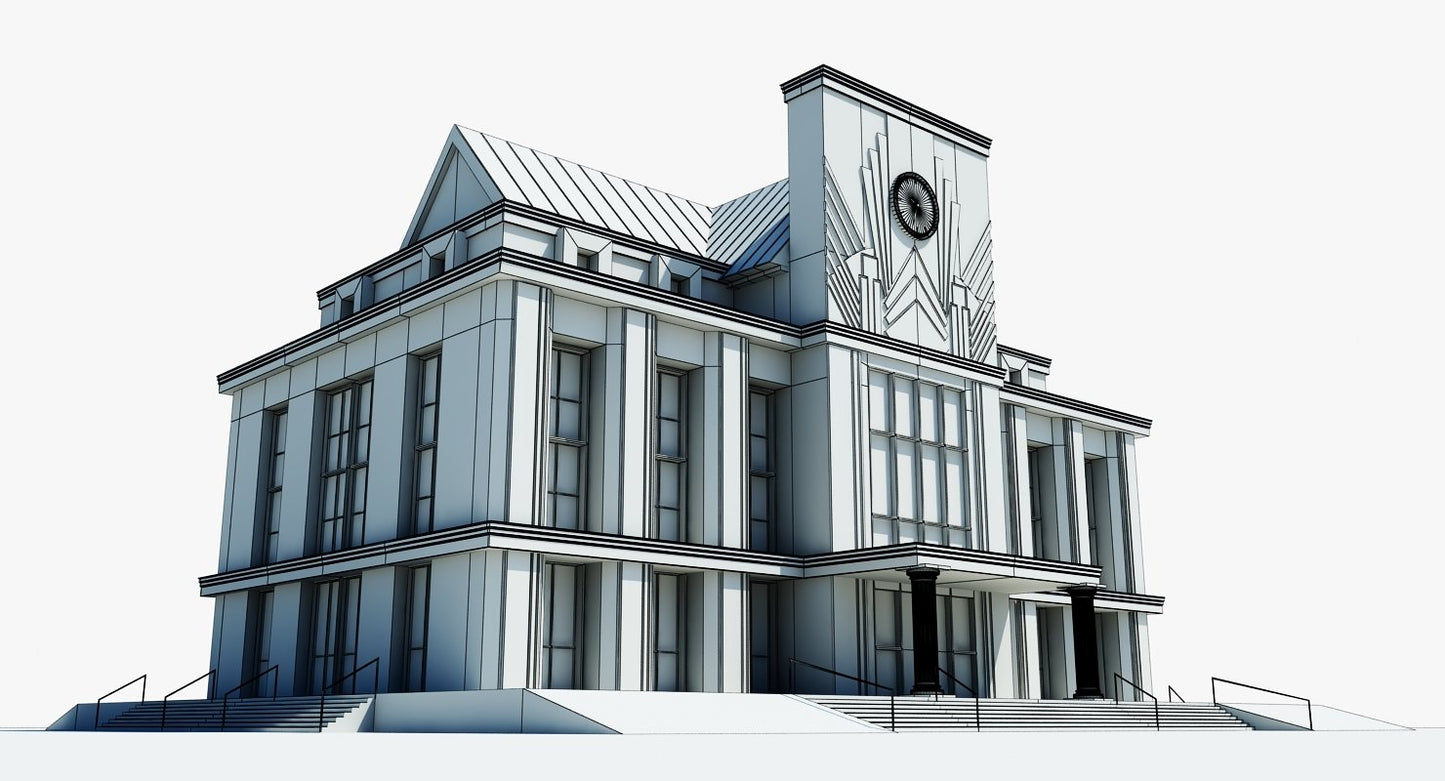 Train Station Clock Building