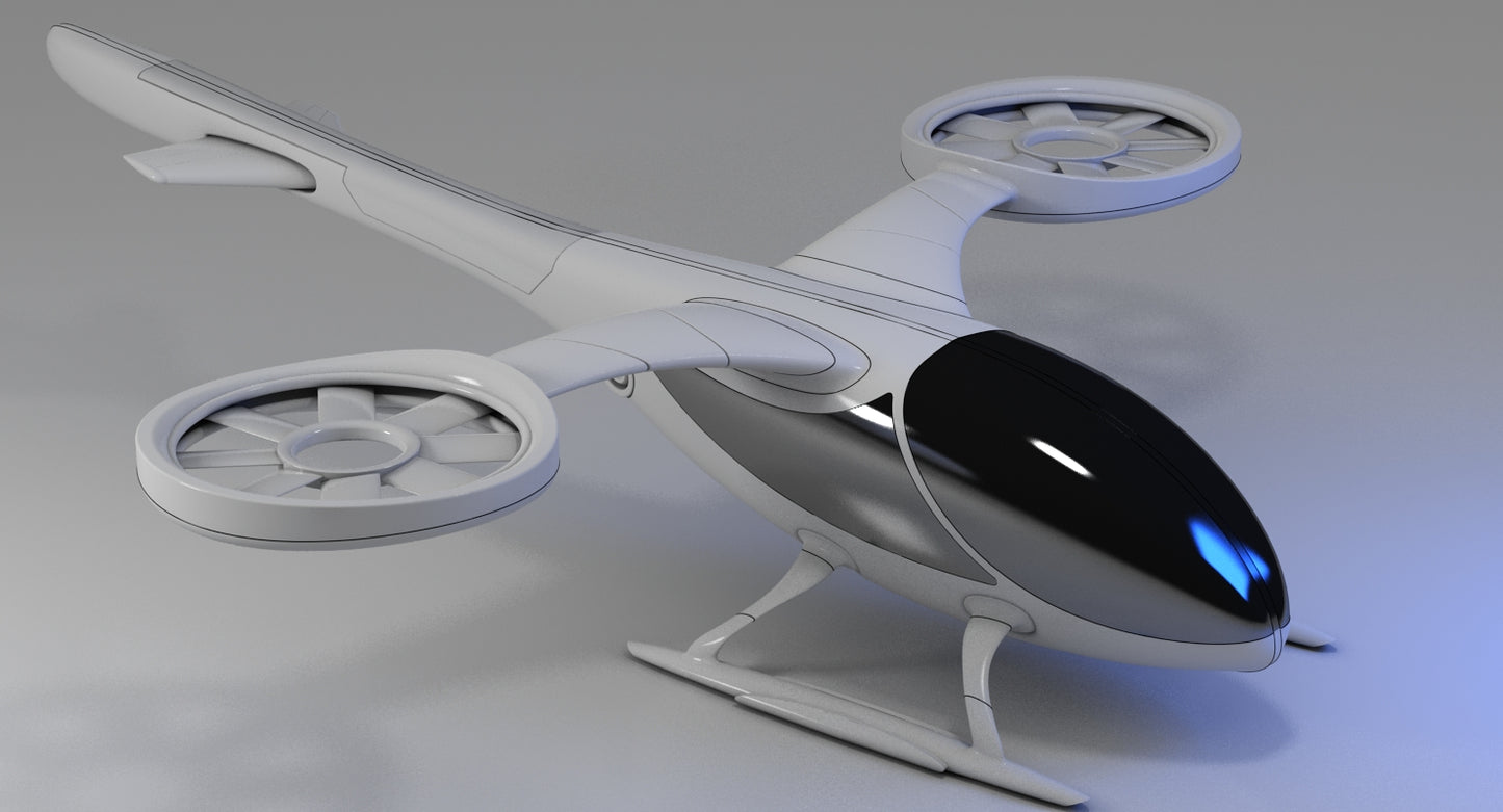 Futuristic Drone 1 3D model