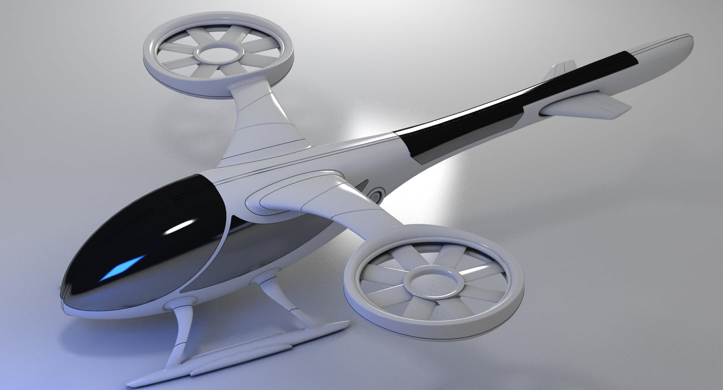 Futuristic Drone 1 3D model