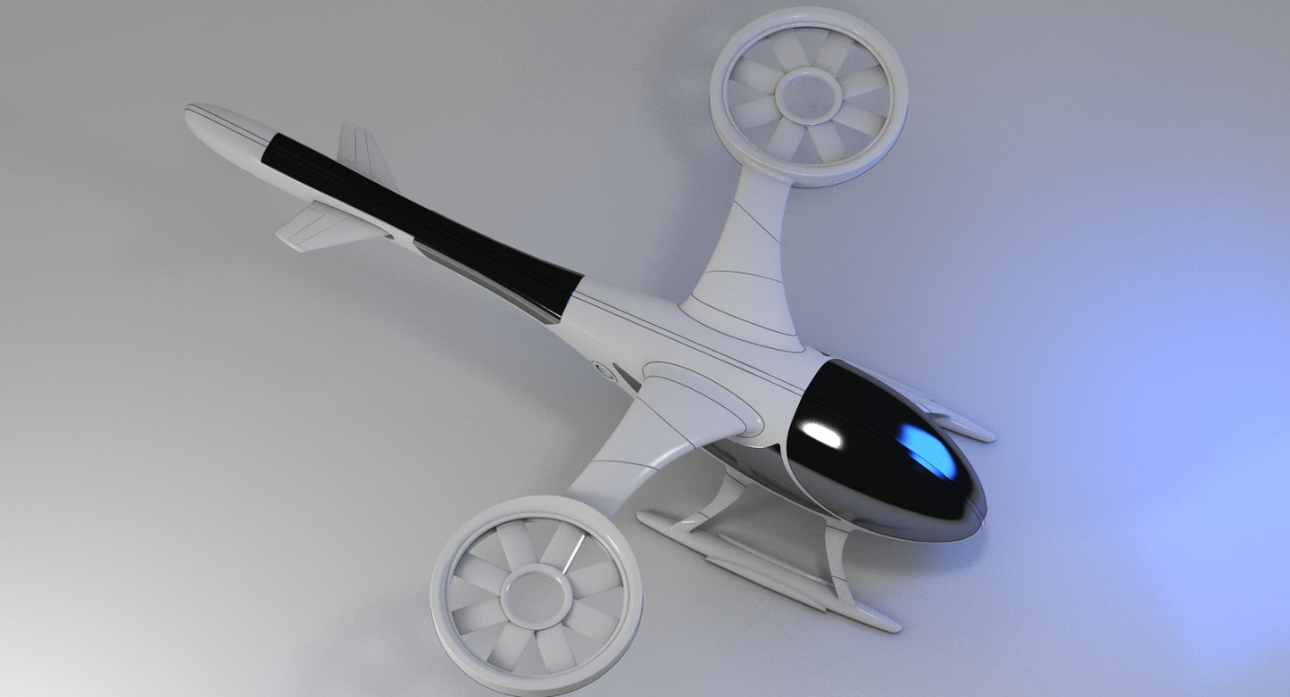 Futuristic Drone 1 3D model