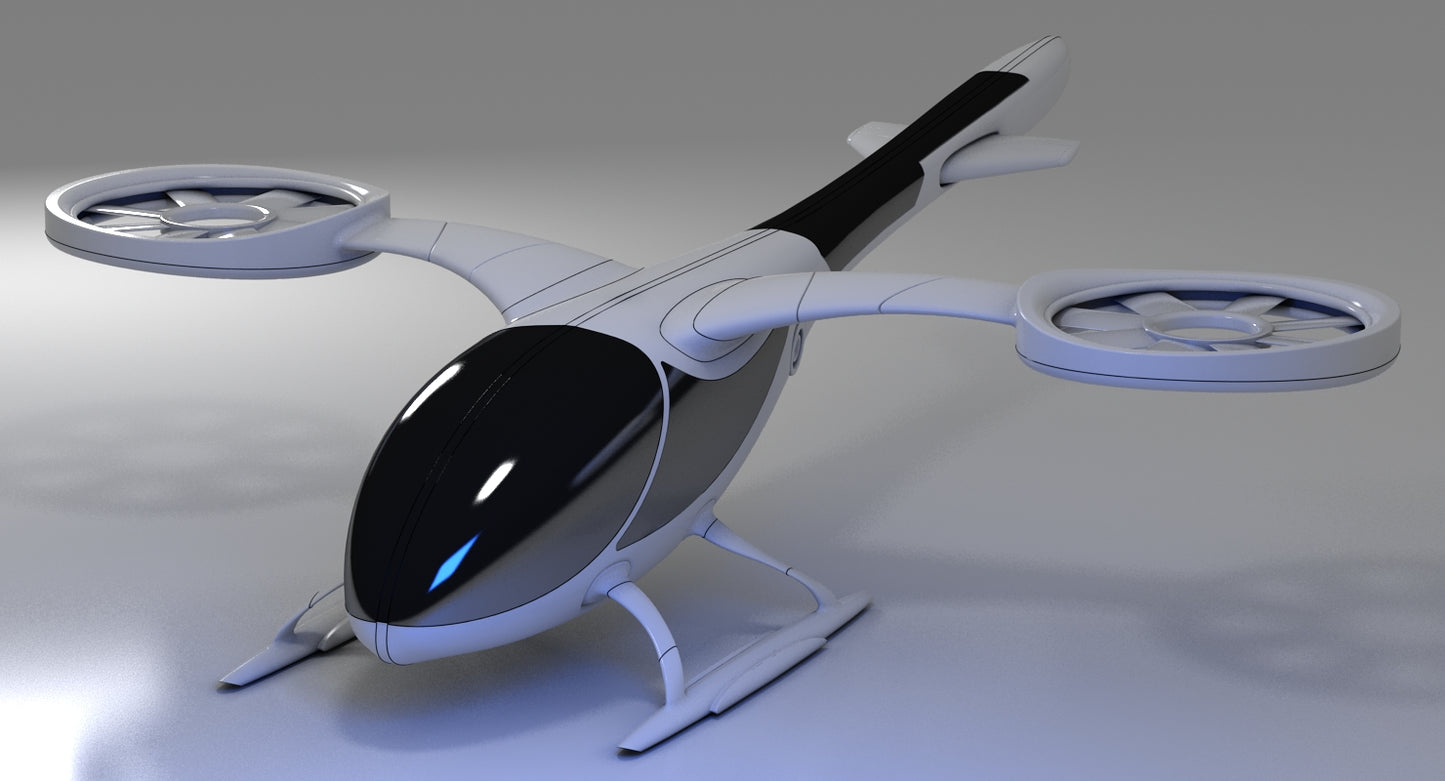 Futuristic Drone 1 3D model