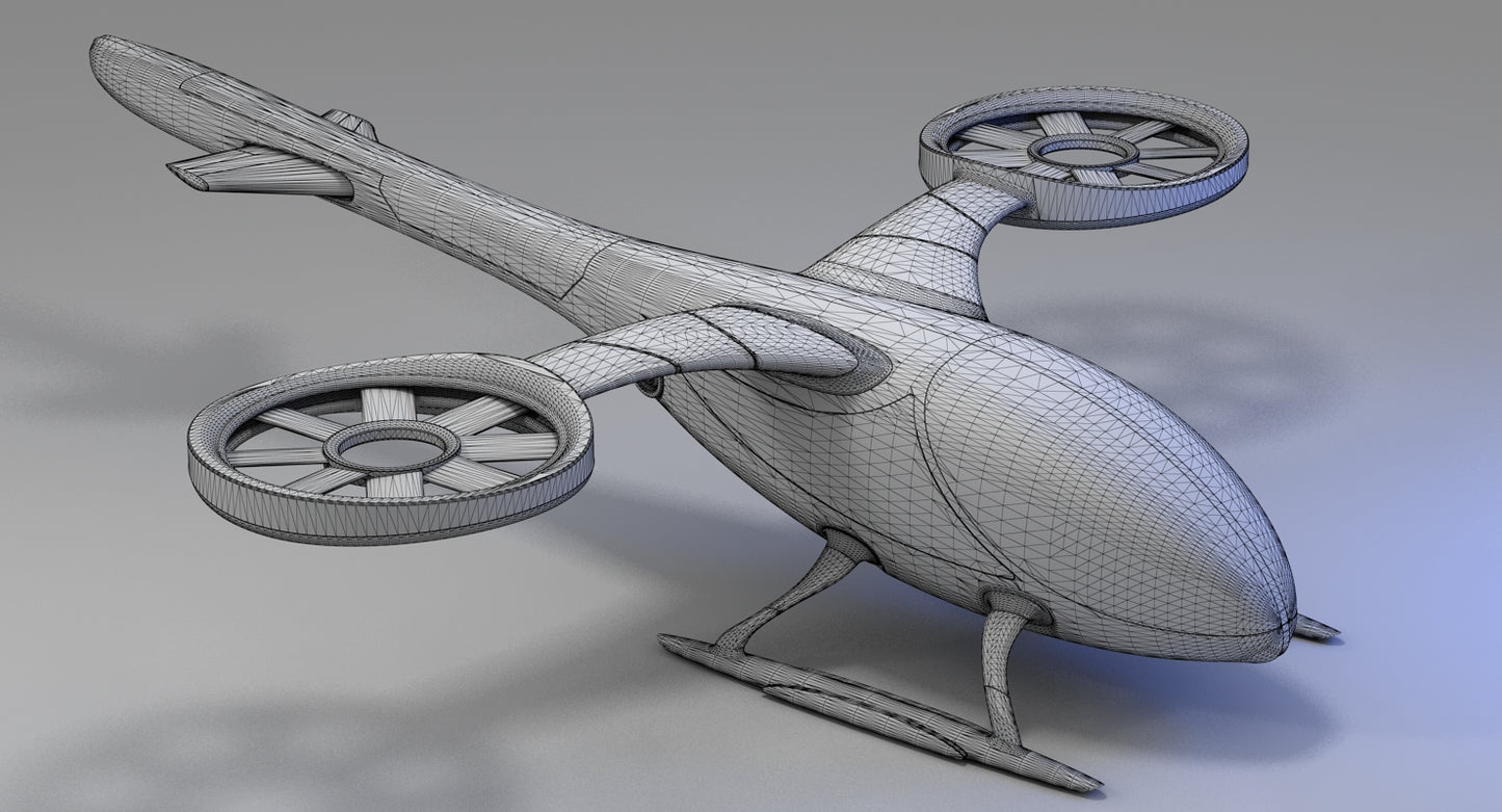 Futuristic Drone 1 3D model