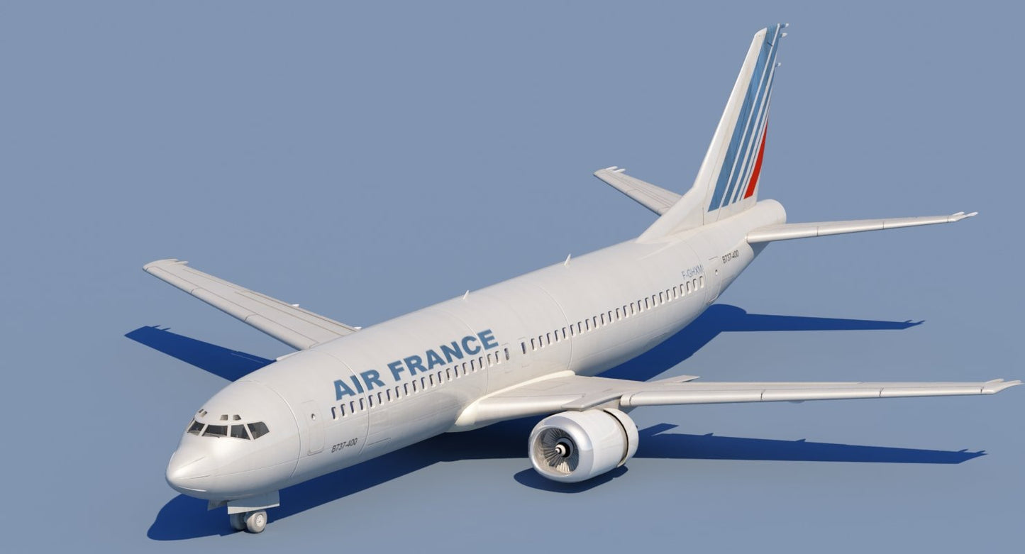 737 400 AirFrance 3D model