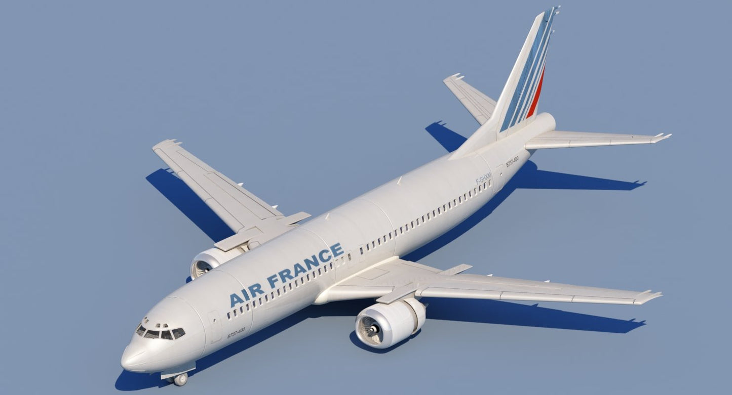 737 400 AirFrance 3D model