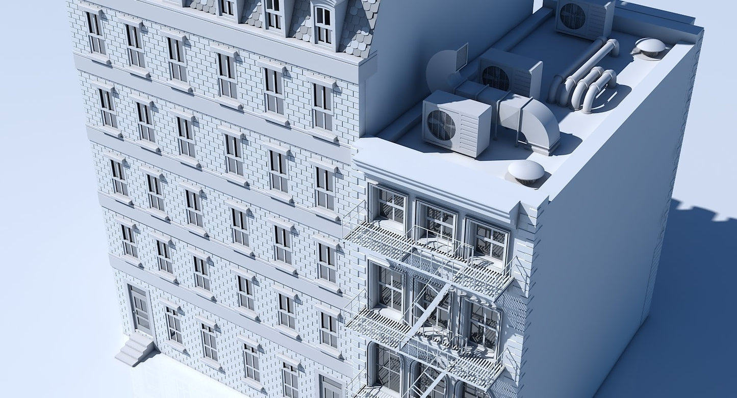Commercial Building Facade 01