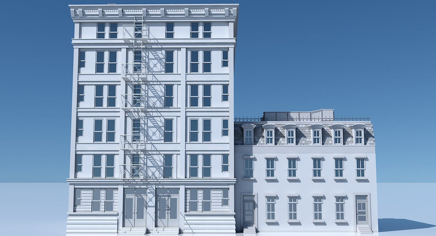 Commercial Building Facade 02