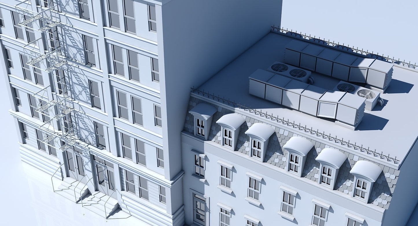 Commercial Building Facade 02