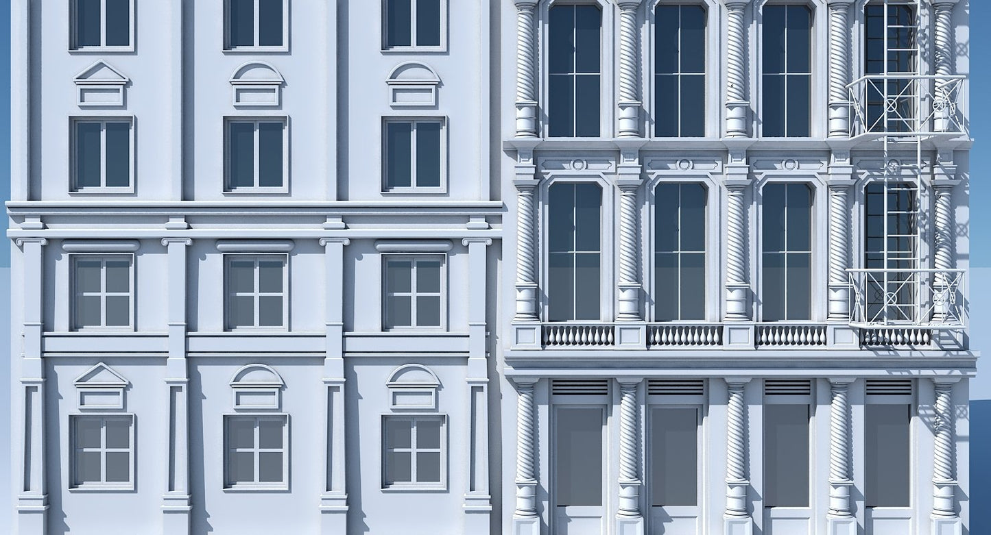 Commercial Building Facade 03