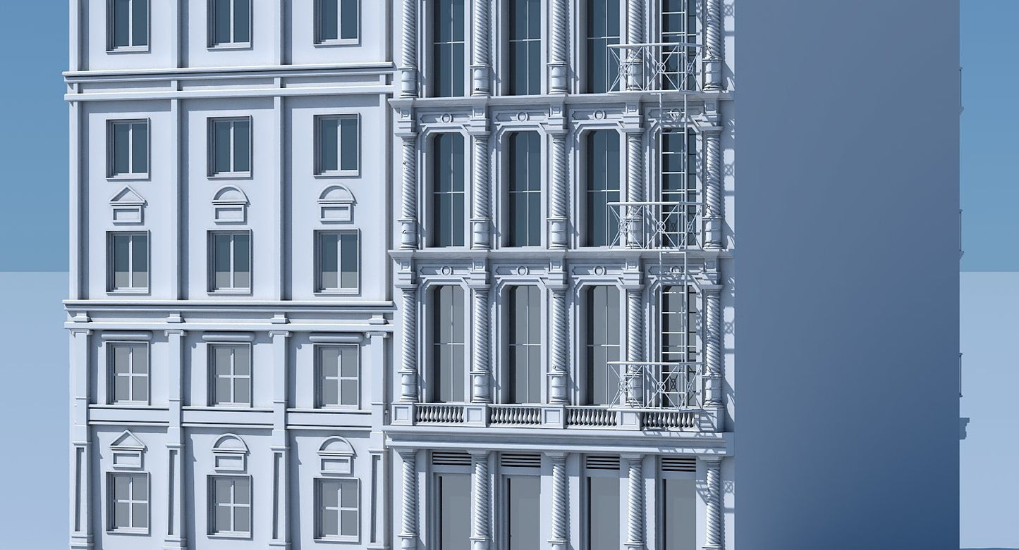 Commercial Building Facade 03