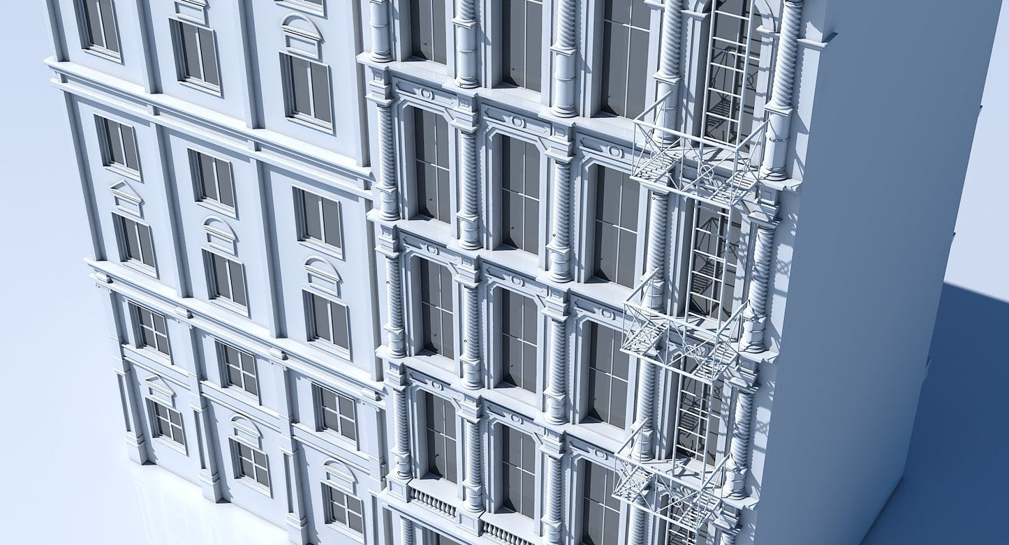 Commercial Building Facade 03