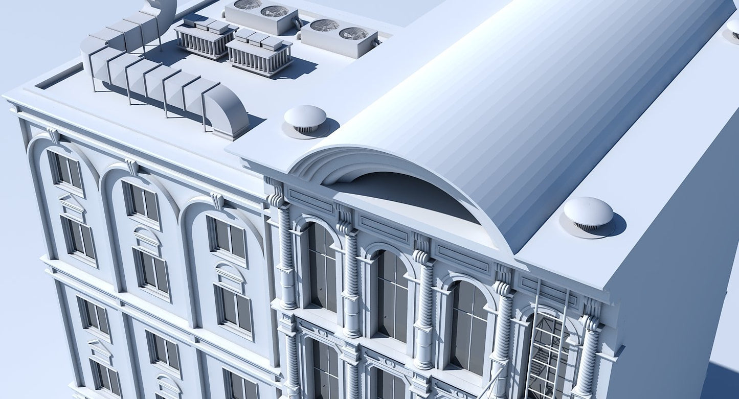 Commercial Building Facade 03