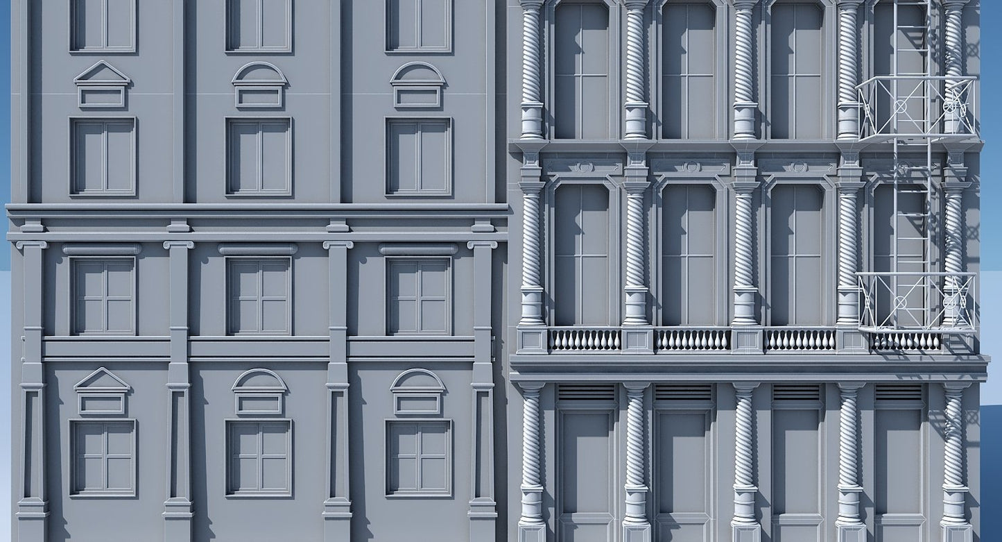 Commercial Building Facade 03