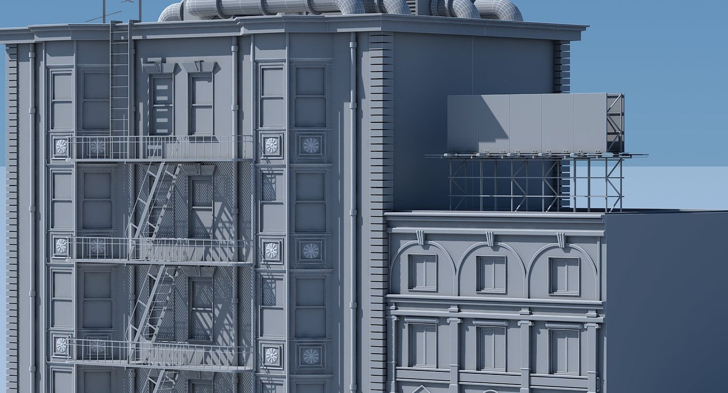 Commercial Building Facade 05