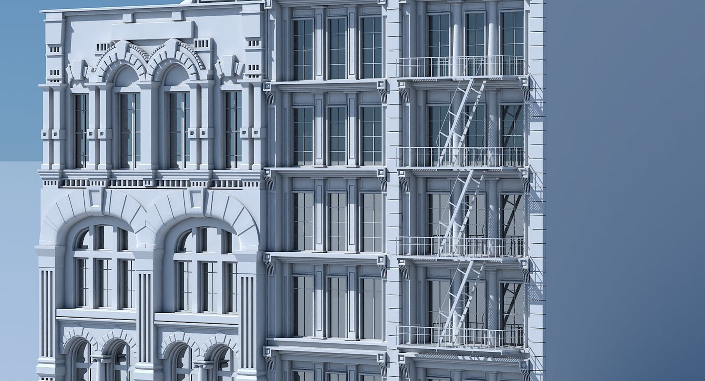 Commercial Building Facade 06