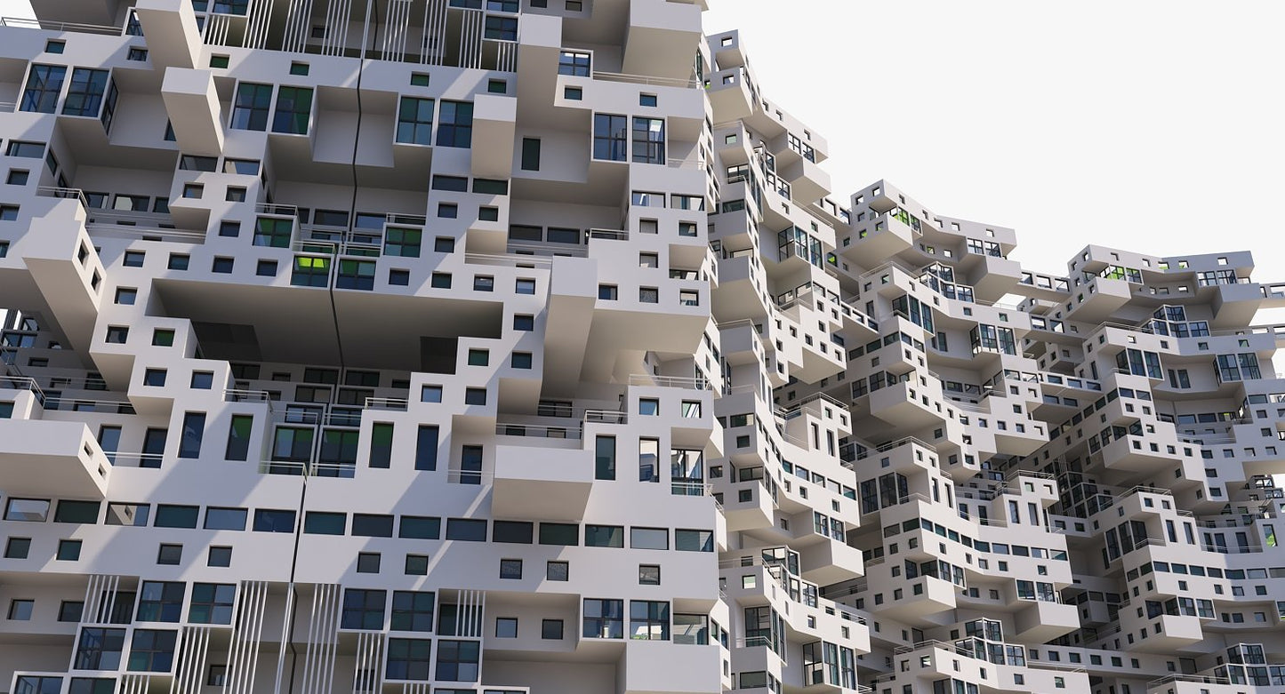 Complex Architectural Building Structure
