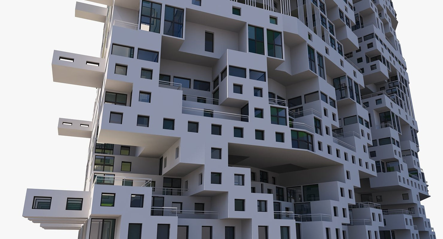 Complex Architectural Building Structure