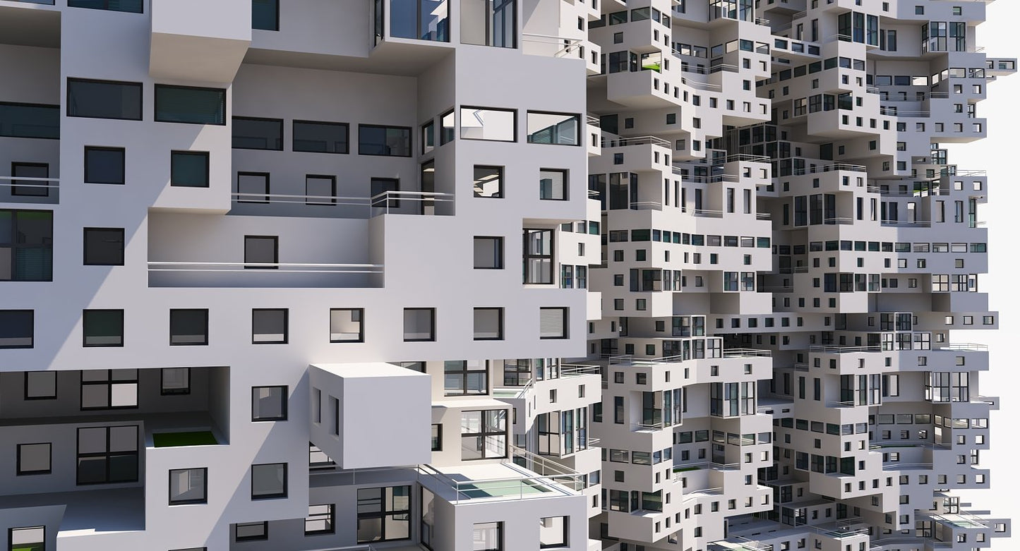 Complex Architectural Building Structure