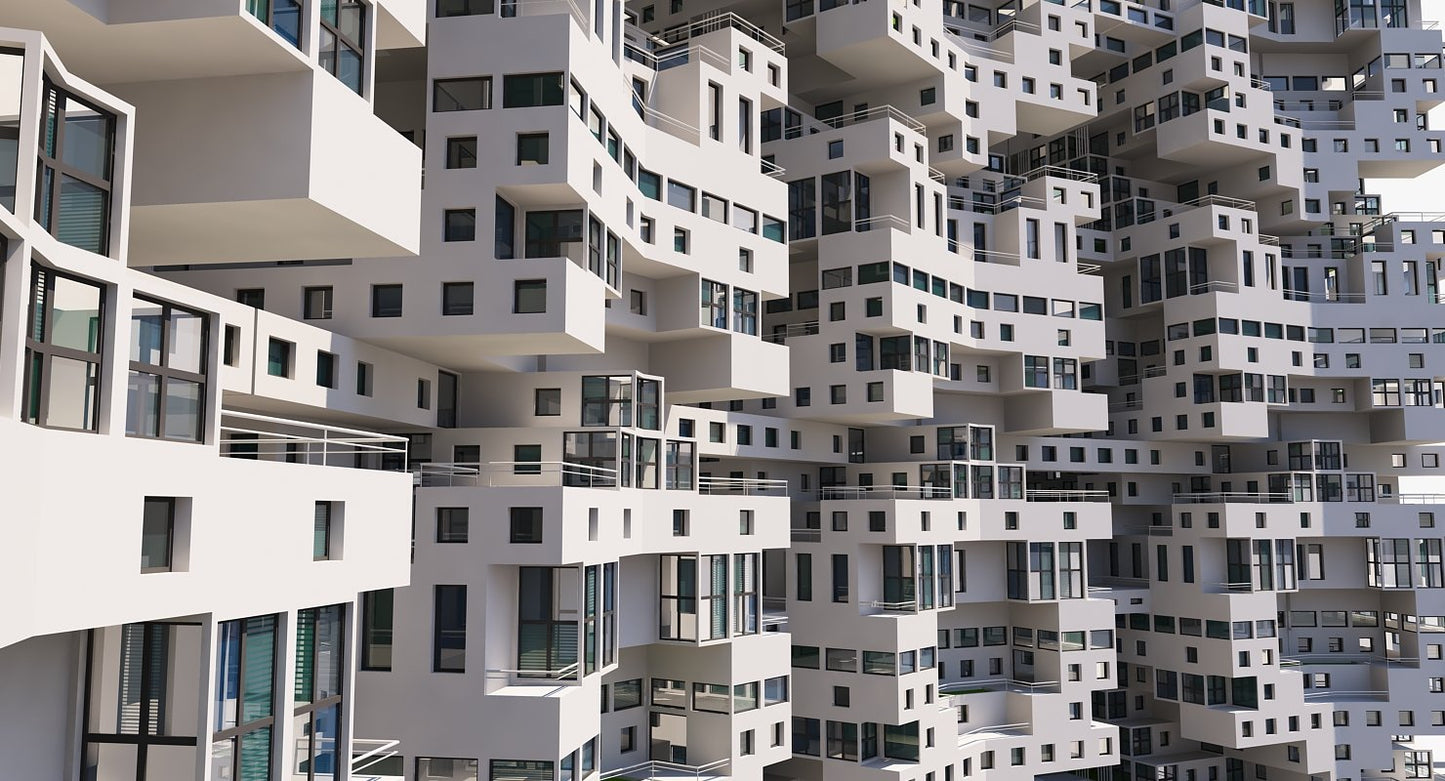 Complex Architectural Building Structure