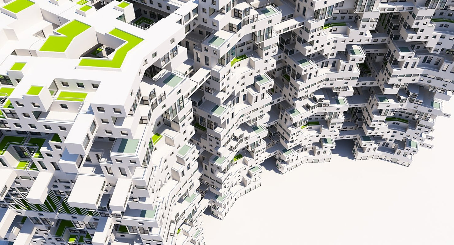 Complex Architectural Building Structure