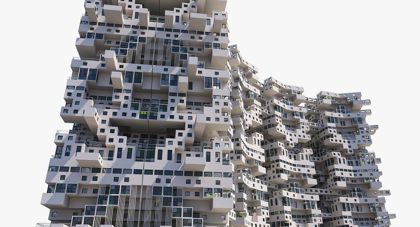 Complex Architectural Building Structure