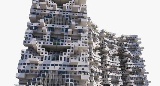 Complex Architectural Building Structure