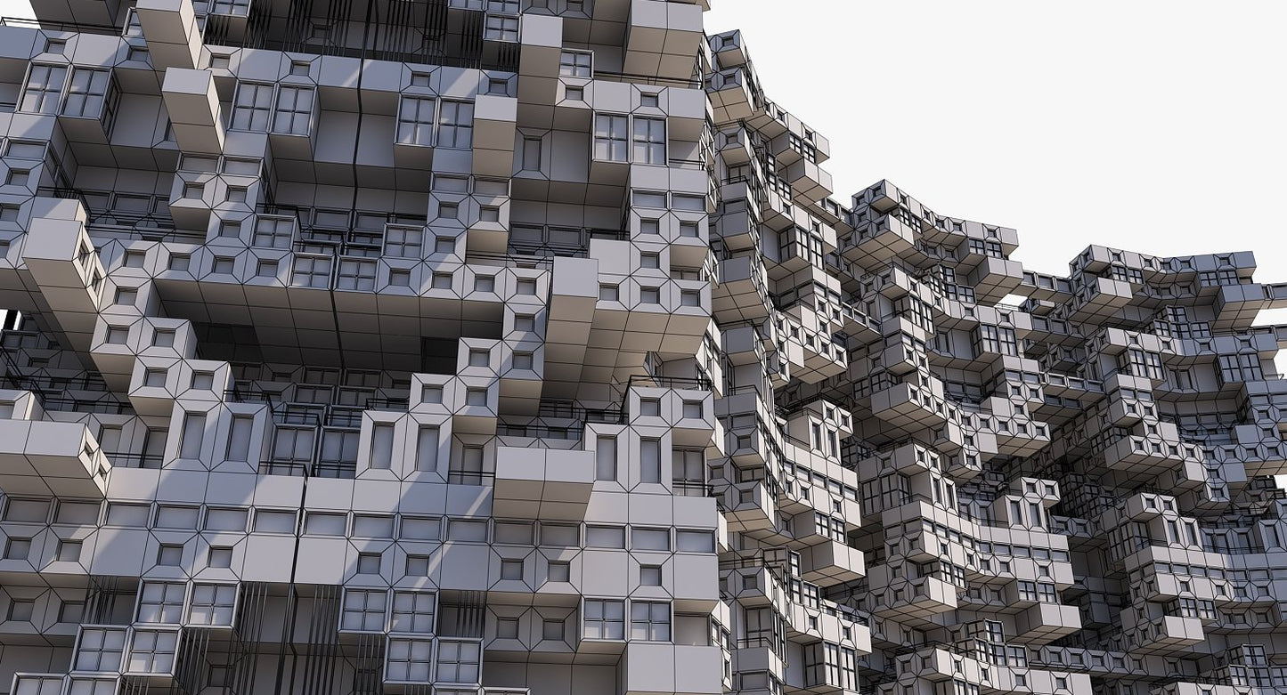 Complex Architectural Building Structure