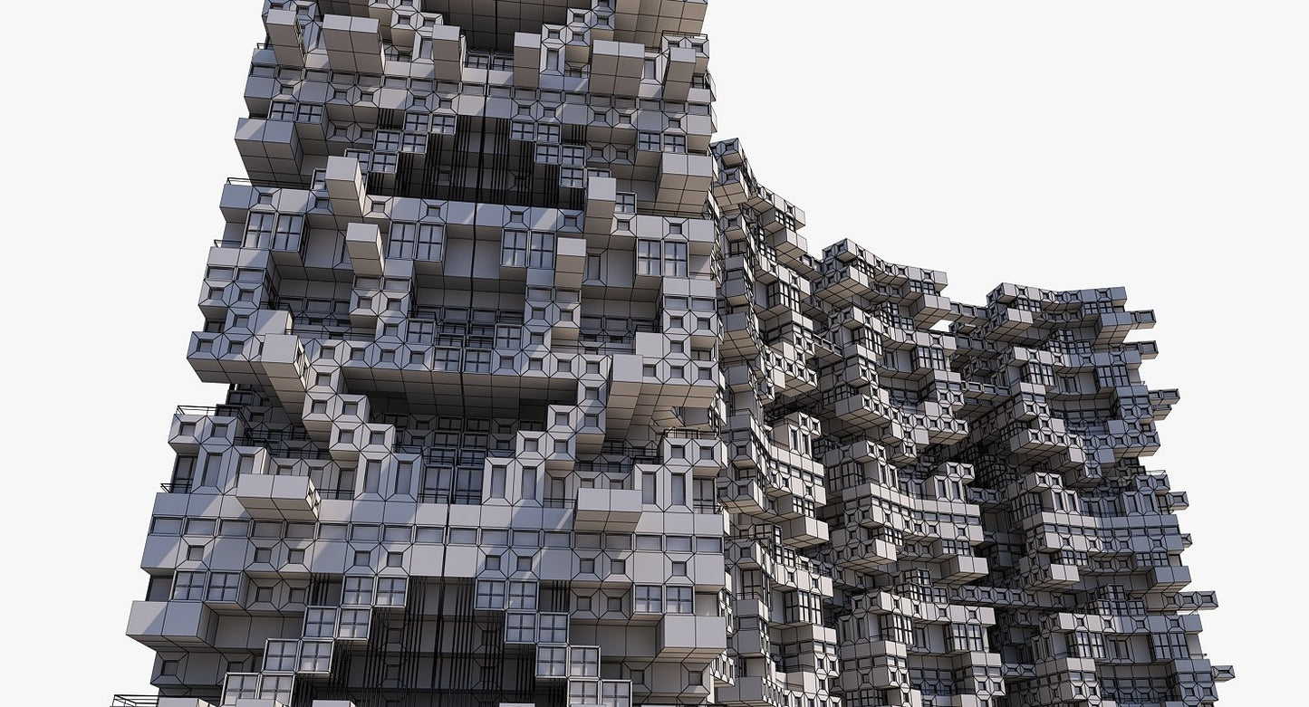 Complex Architectural Building Structure