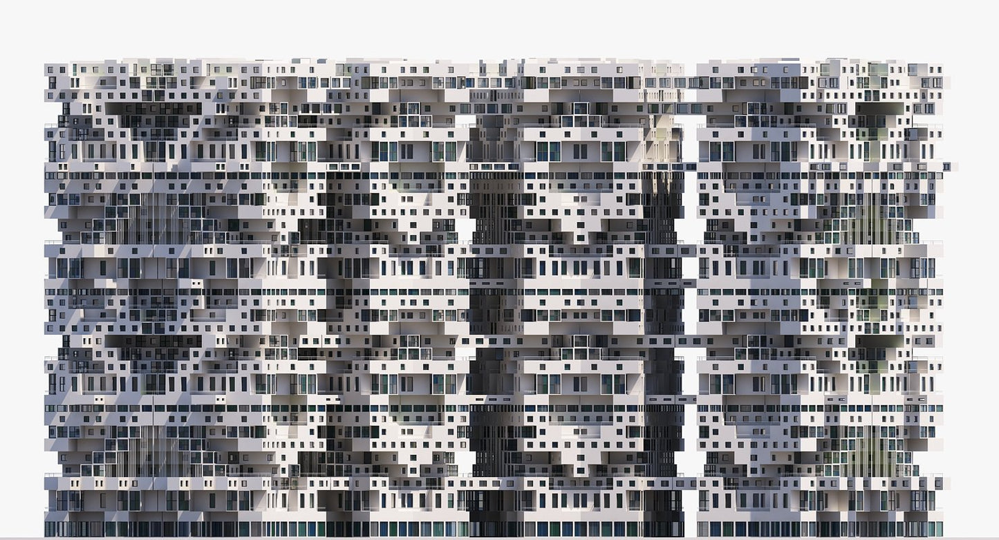 Complex Architectural Building Structure
