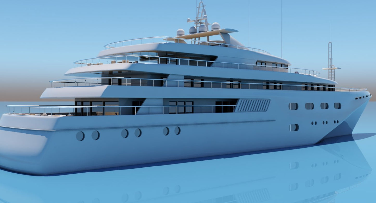 3D Super Yacht