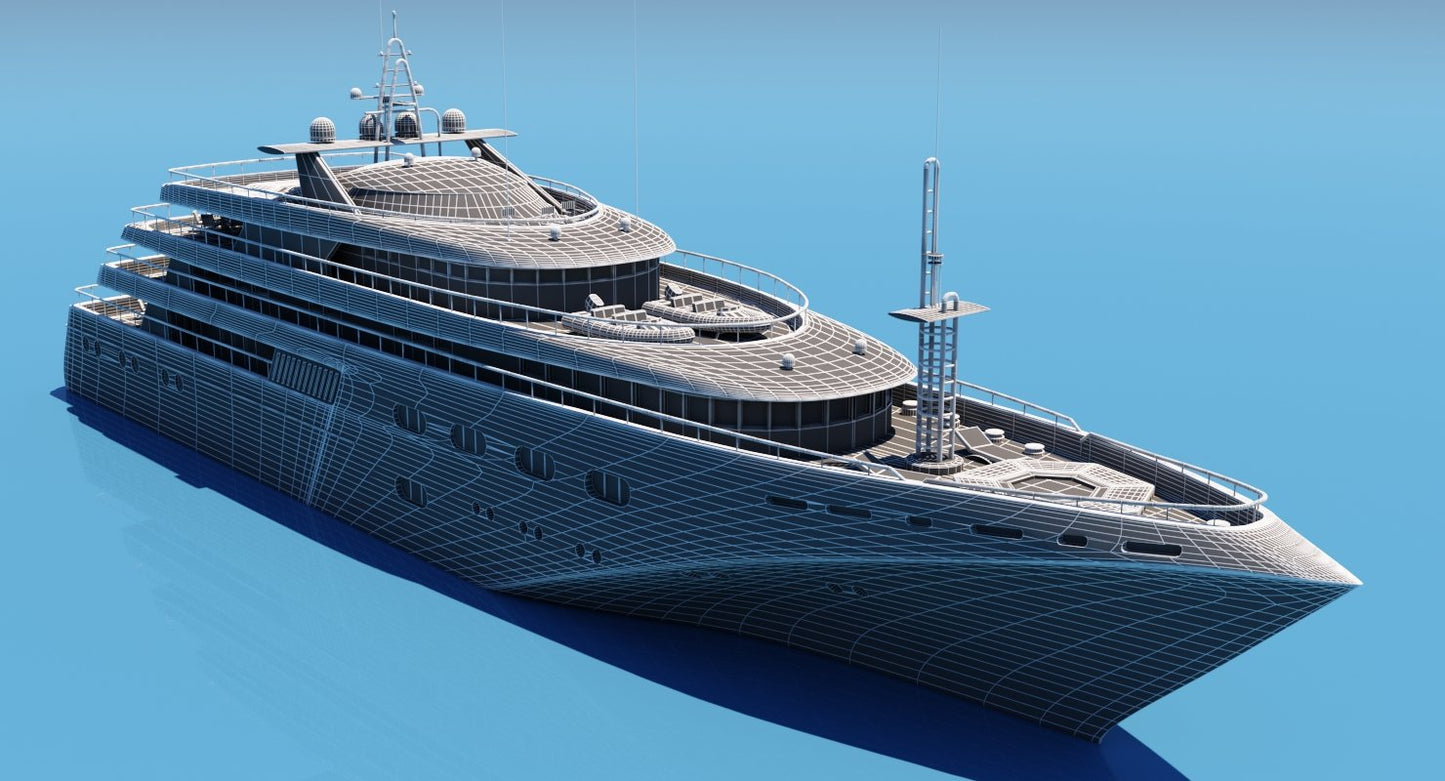 3D Super Yacht