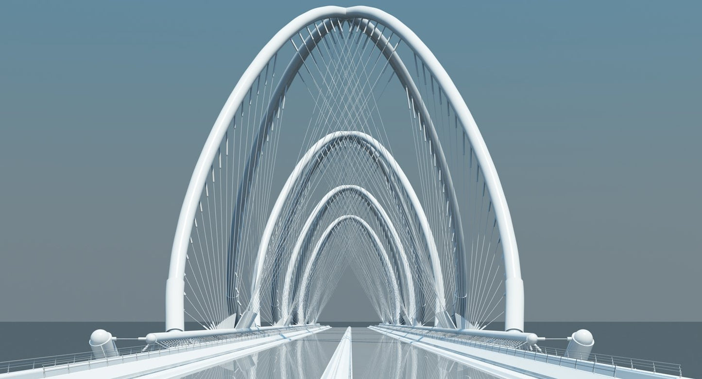 Futuristic Suspension Bridge 1 HD