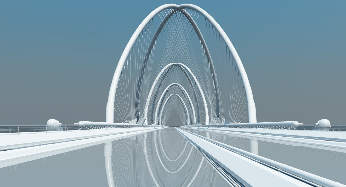 Futuristic Suspension Bridge 1 HD