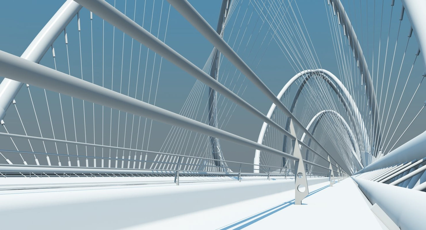 Futuristic Suspension Bridge 1 HD