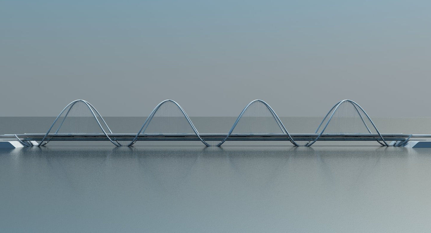 Futuristic Suspension Bridge 1 HD