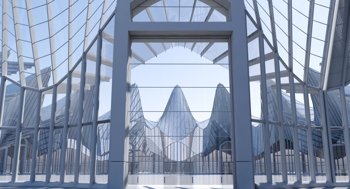 Futuristic Architectural Interior Structure
