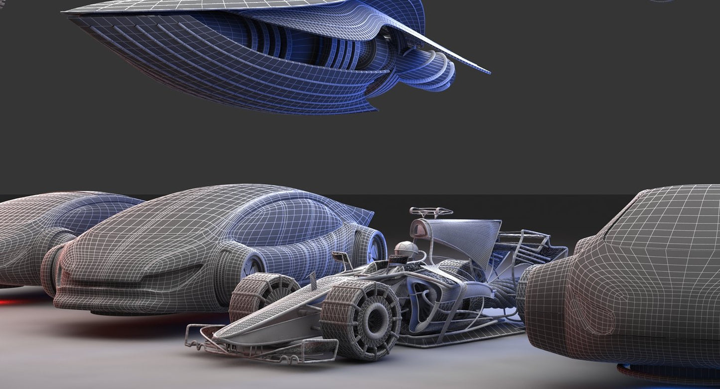 Future Transport Vehicles 3D