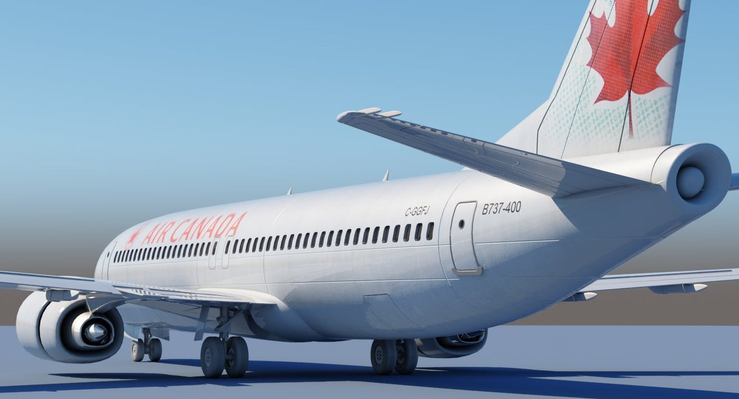 737 400 Air Canada 3D model