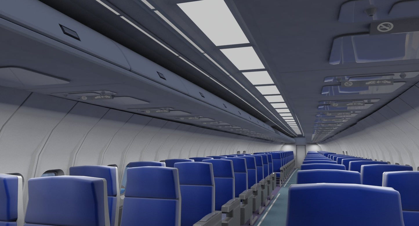 737 400 AirFrance 3D model