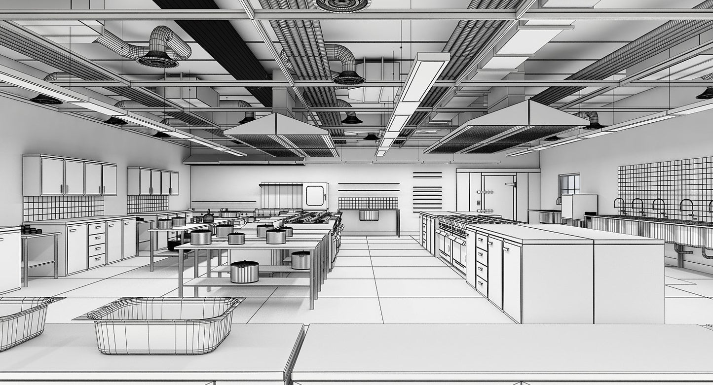 Commercial Kitchen 3D Model