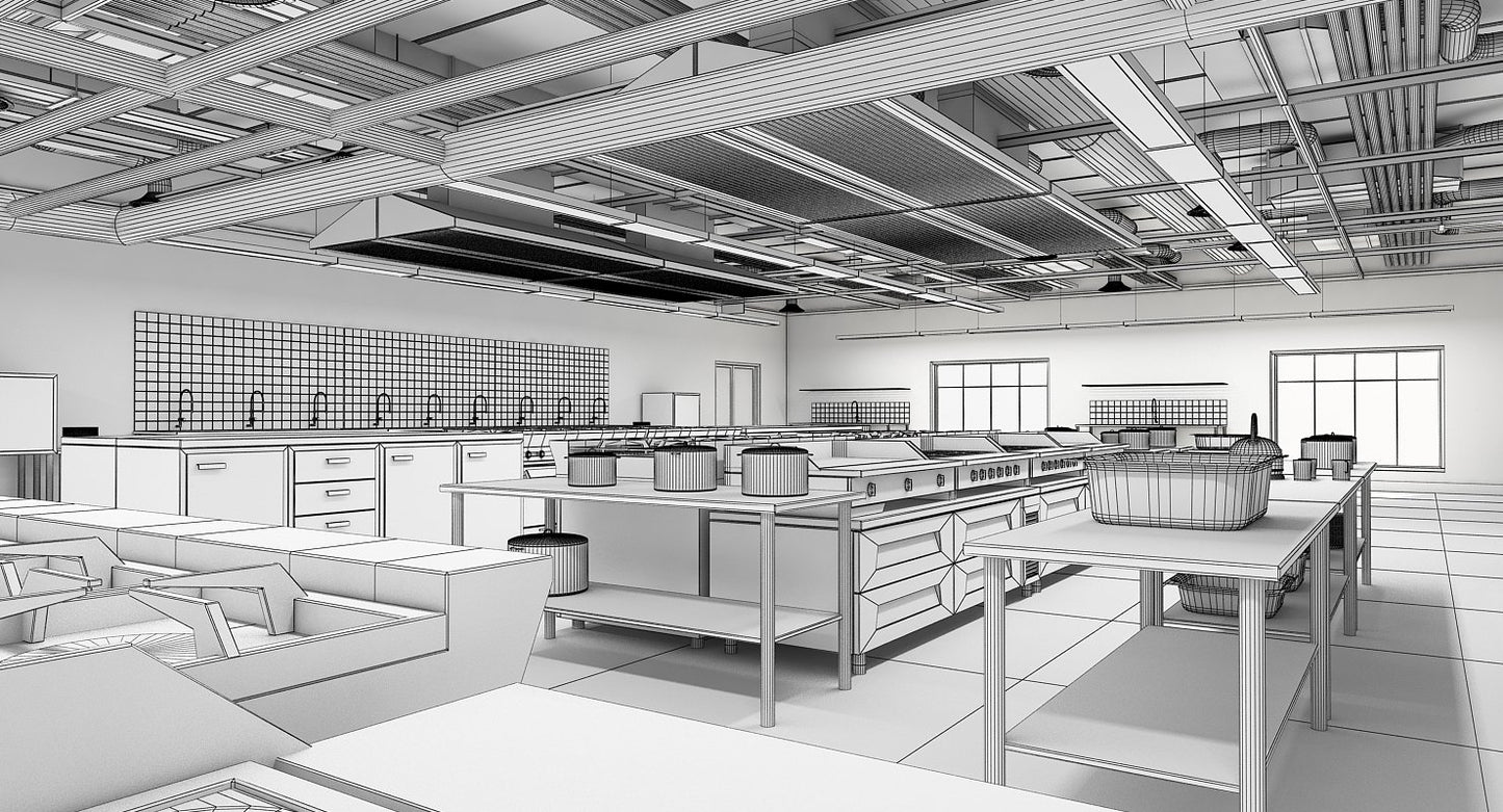 Commercial Kitchen 3D Model