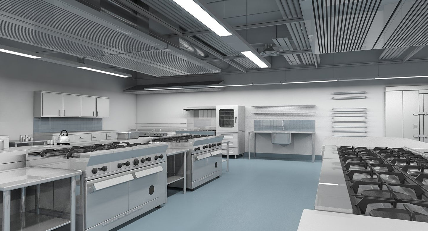 Commercial Kitchen 3D Model